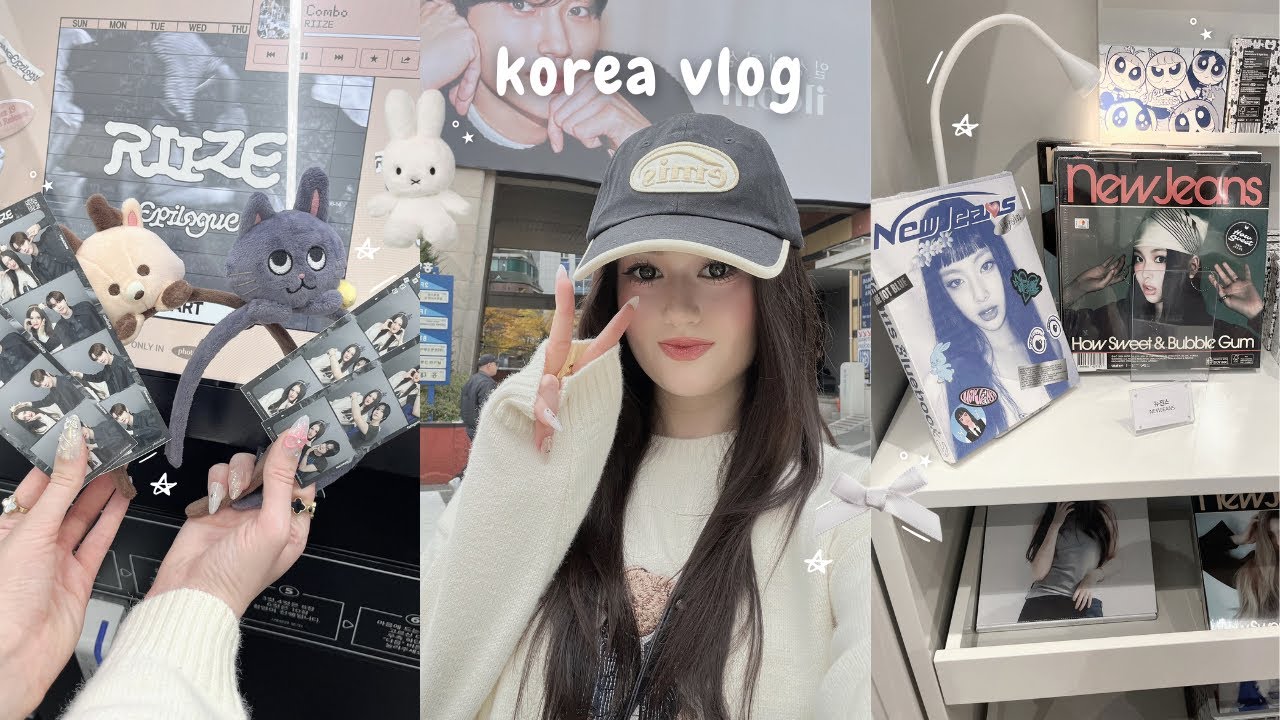 Корейский видеоблог: жизнь в Сеуле, шопинг в стиле K-pop, фотобудка, повседневная жизнь, круглосу...