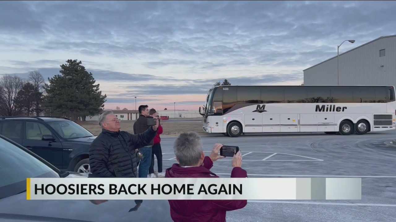 Indiana football team returns to Bloomington
