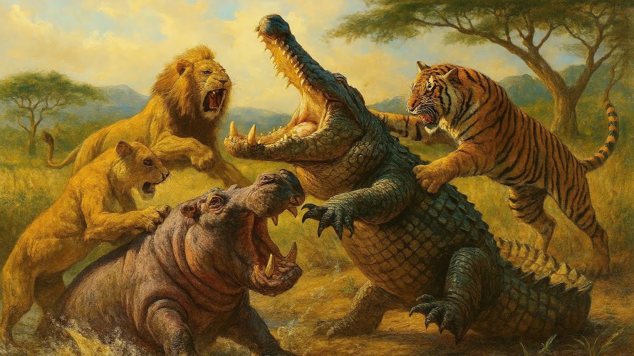 جلد الحيوانات بالتمساح 🐊!!
