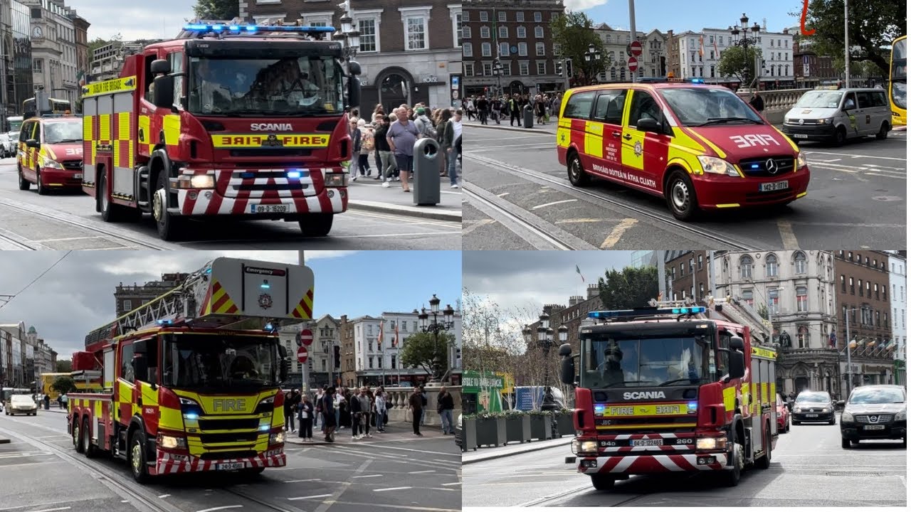 Dublin Fire Brigade Tara St. Station Responding