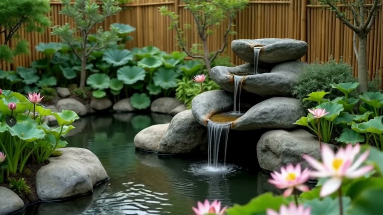 Relaxing Water Fountain Sounds 🌿 Deep Sleep, Stress Relief & Inner Peace