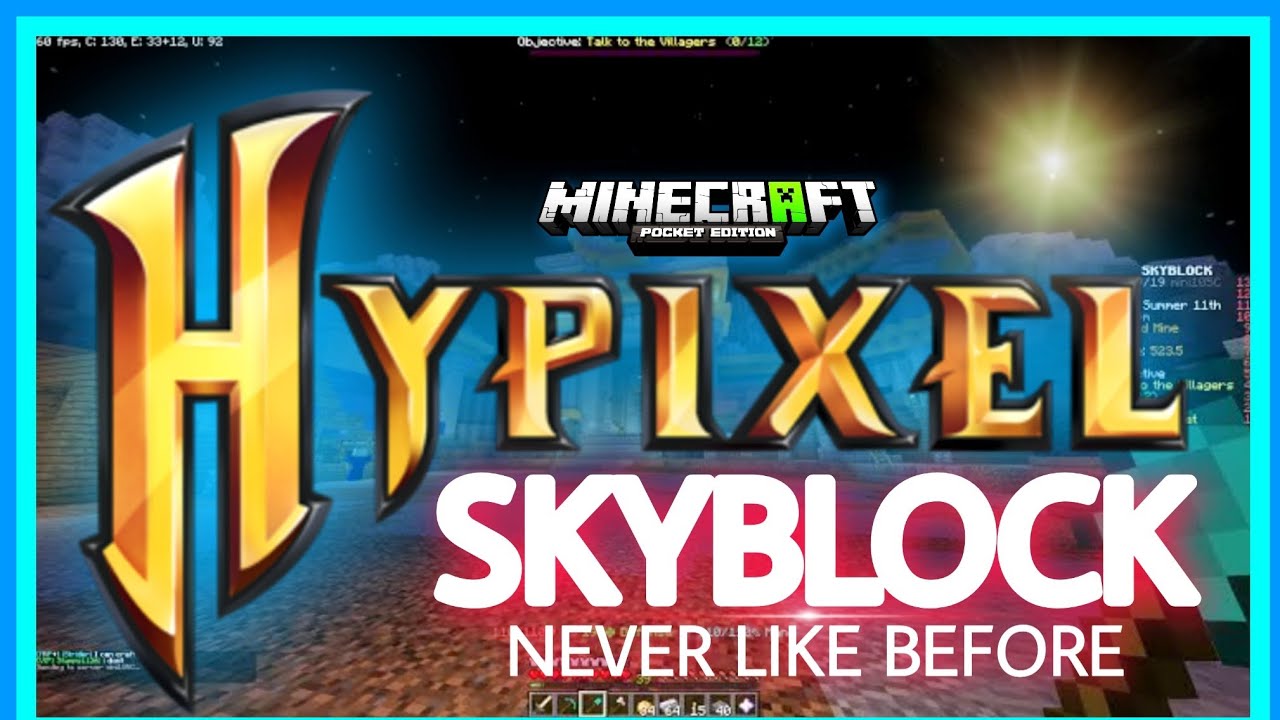 How to download hypixel skyblock in Minecraft pe ( New ) | Rapid10x