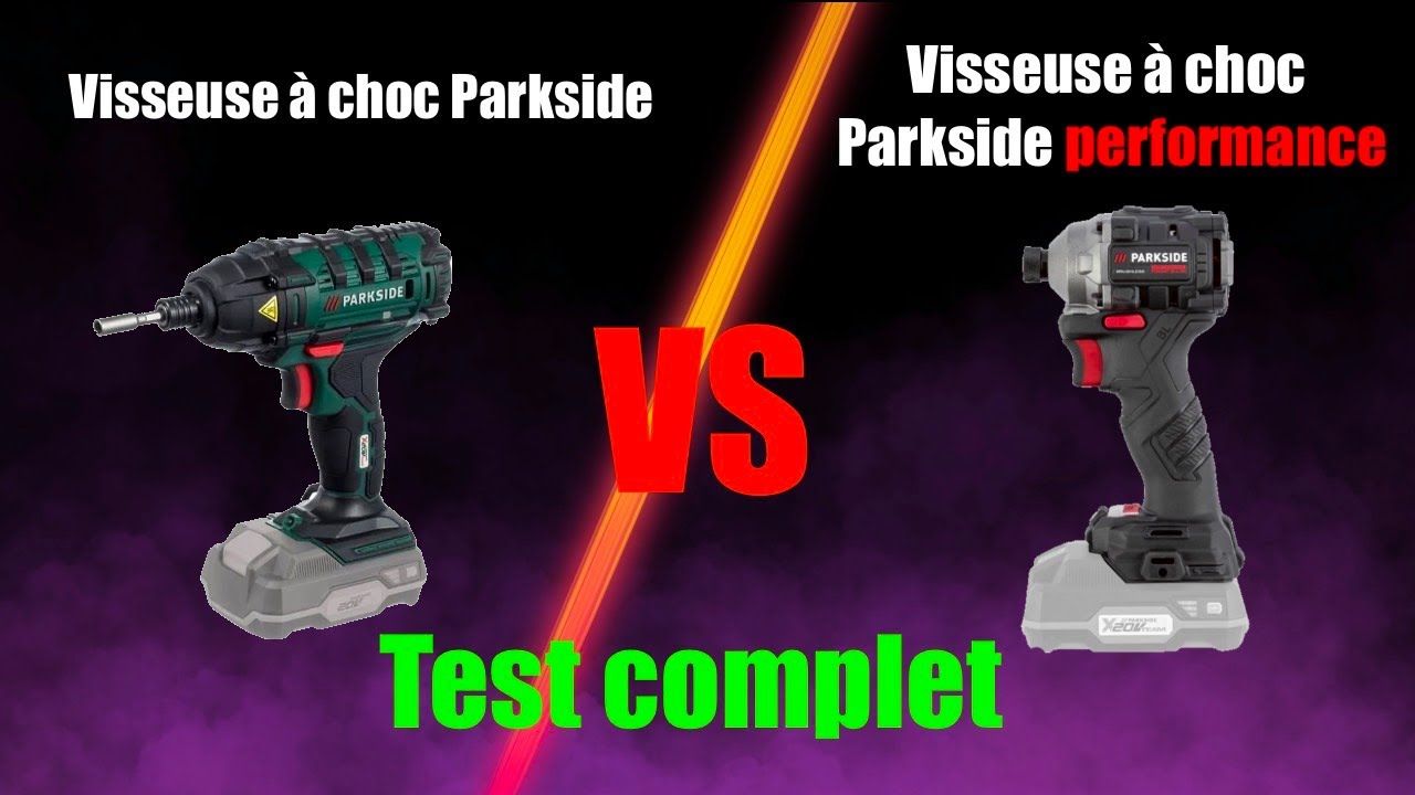 Review et test visseuse à choc performance Parkside PDSSAP 20-Li B2 (avis)