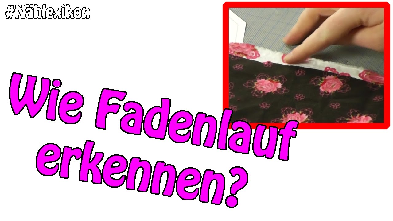 Wie Fadenlauf erkennen? | #Nählexikon | Dots Designs | Nähen für Anfänger