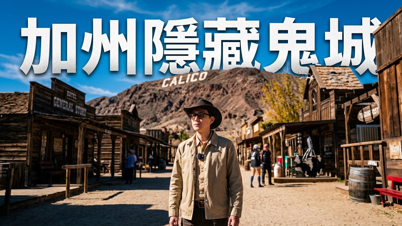 🇺🇸 位於加州荒漠中的鬼城 當地面貌讓我很驚訝....?｜美國旅遊  Calico Ghost Town Ep.3