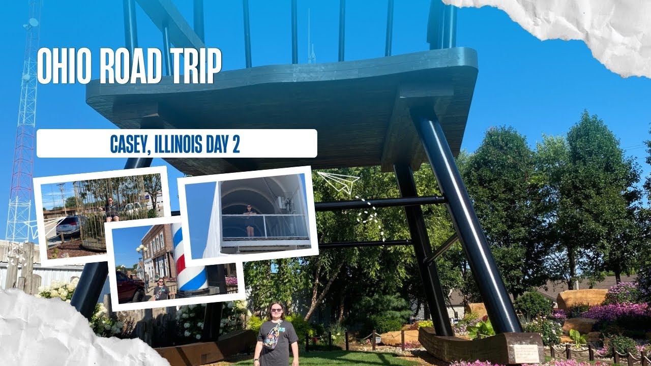 Ohio road trip day 2  traveling through Illinois.  Brief stop in Casey, Illinois 