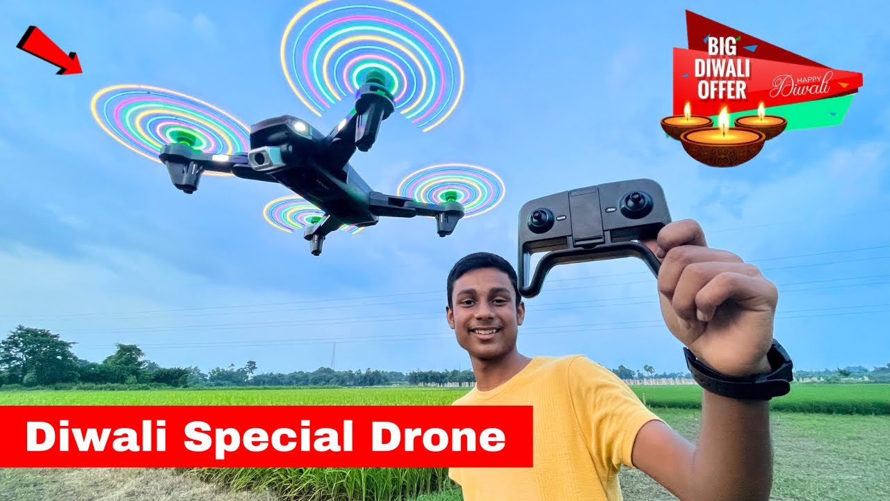 DRONES WALLAH OAS K106 DIWALI SPECIAL DRONE WITH OPTICAL FLOW POSITIONING HOLD UNBOXING & REVIEW 🔥