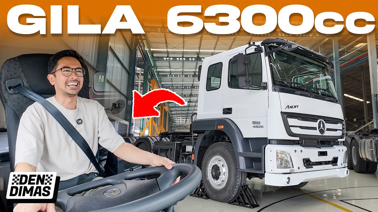 NYARIS NYENGGOL⁉️ Pengalaman Pertama NYETIR Truk Mercedes Raksasa 😱