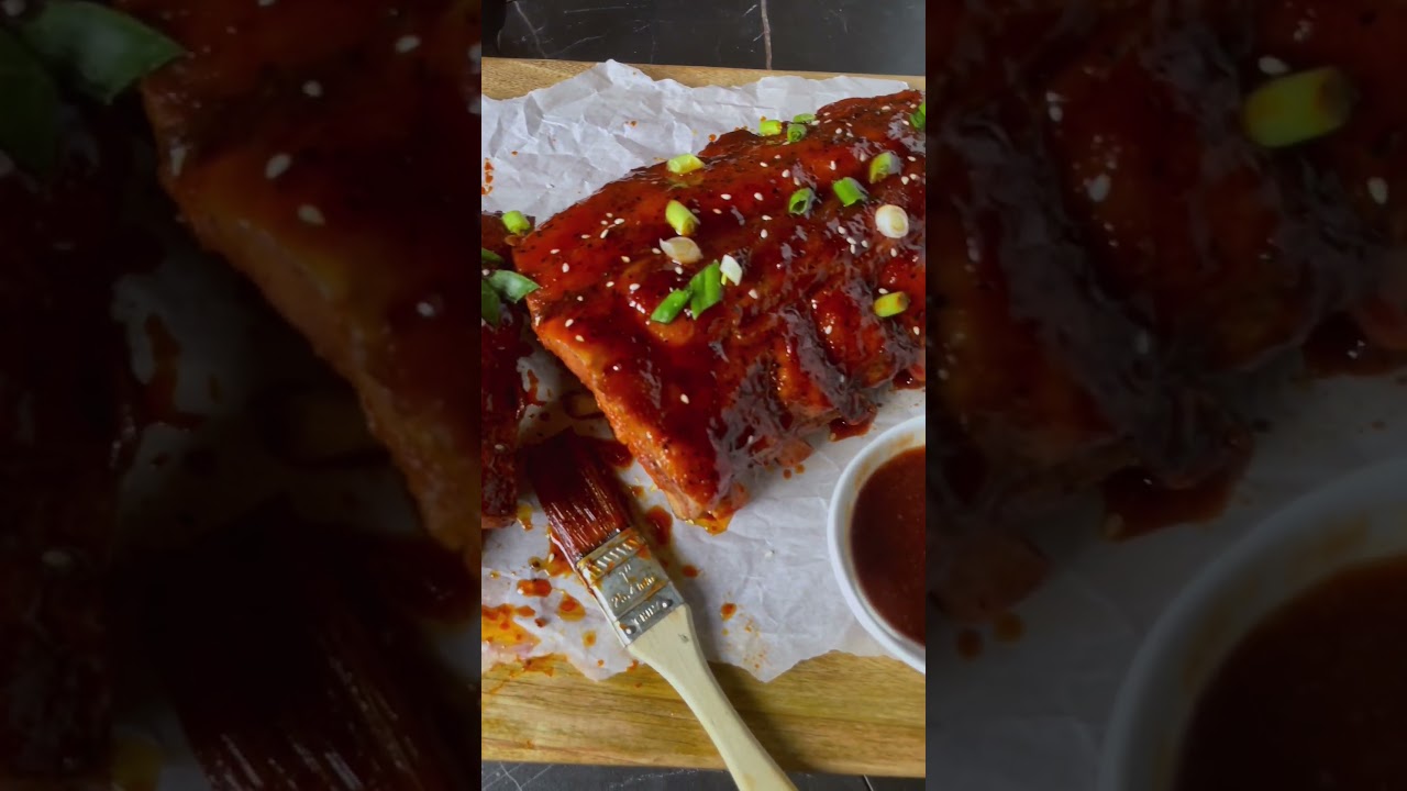 Korean Pork Ribs with Gochujang Glaze