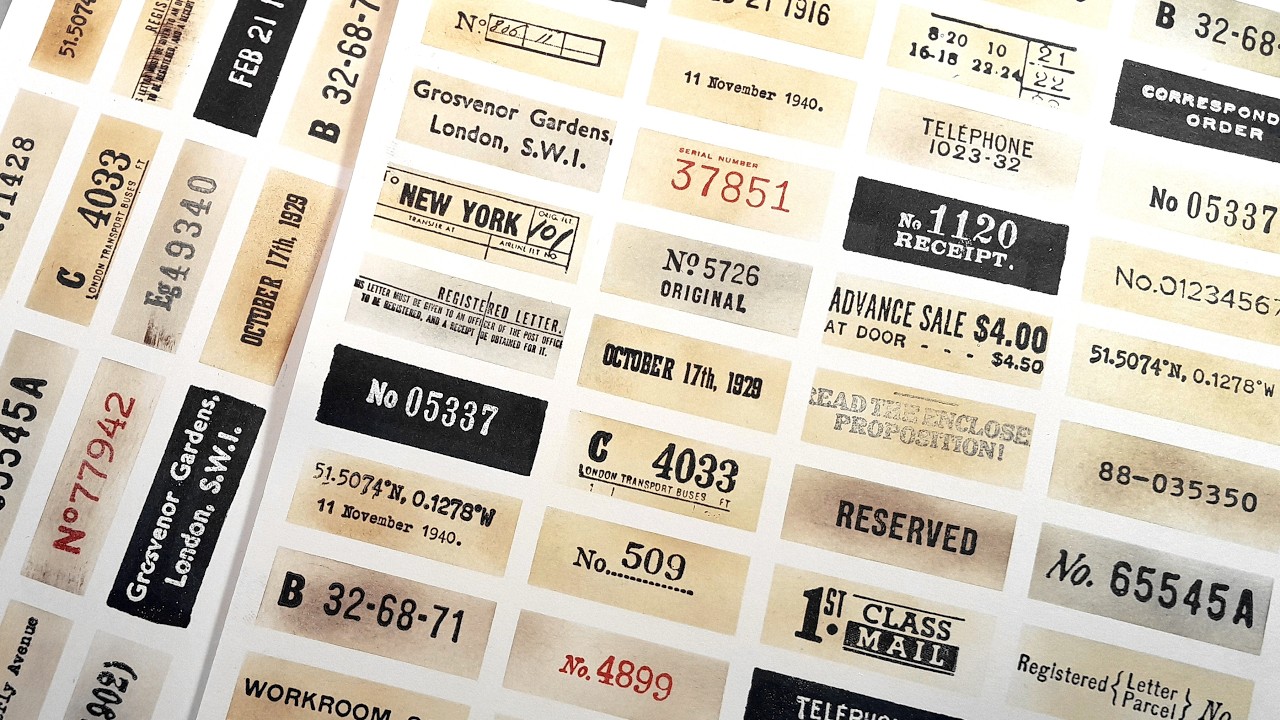 Stamped Labels Ephemera: Quick and Easy Label Sheet #massmakemarch2026