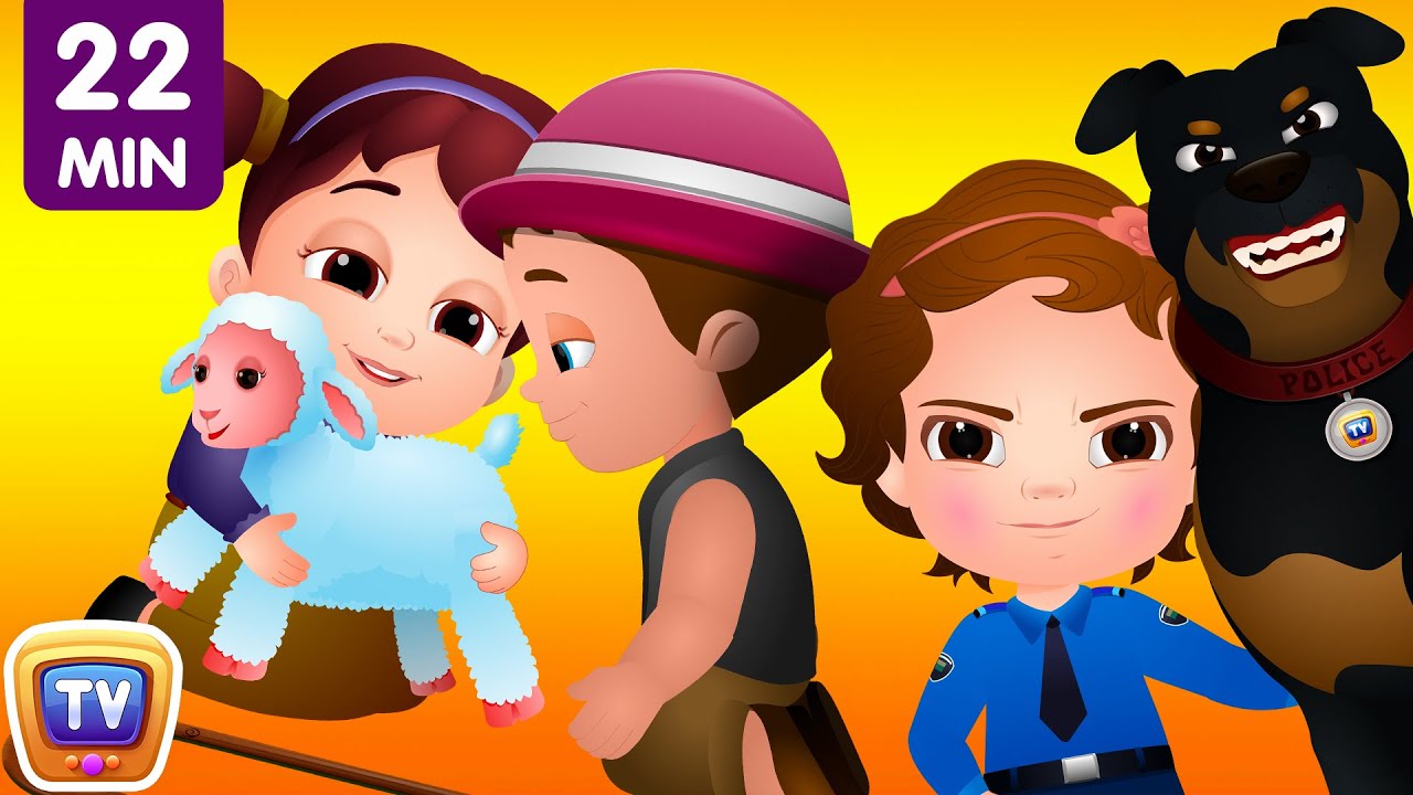 ChuChu TV Police Chase Thief in Police Car to Save Mary's Little Lamb | ChuChu TV Surprise Eggs Toys
