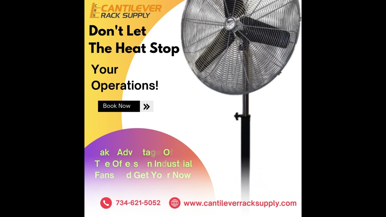 Beat the Heat with Heavy-Duty Industrial Fans! #IndustrialFans #WarehouseCooling #DetroitBusiness