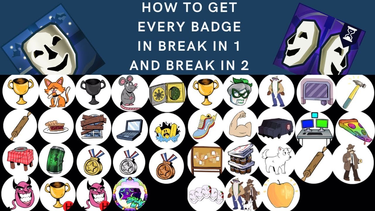 How to get ALL the badges in Break In & Break In 2! Roblox