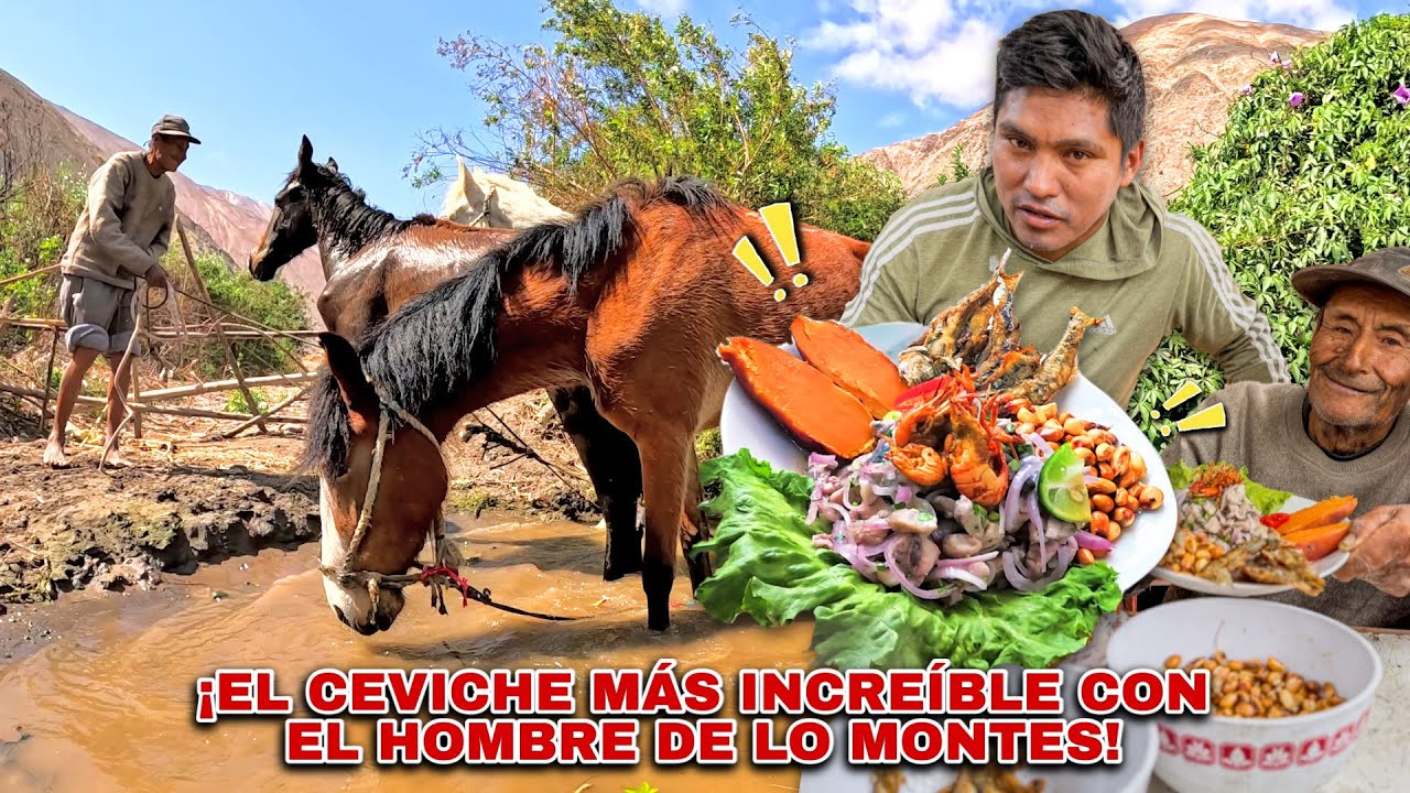 Así se preparamos un rico CEVICHE con Don CALIMAN en medio de los montes ¡impresionante!