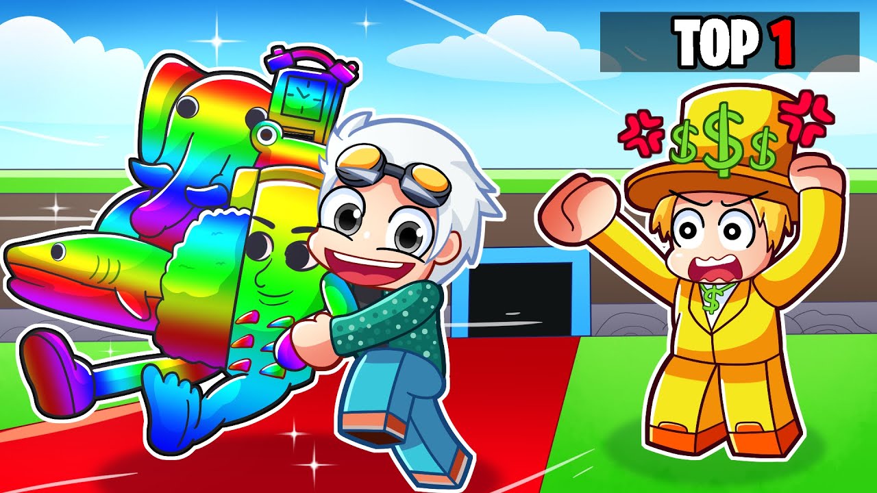 ¡LE ROBÉ el BRAINROT MÁS VALIOSO al TOP 1 de Steal a Brainrot! 🤑💸