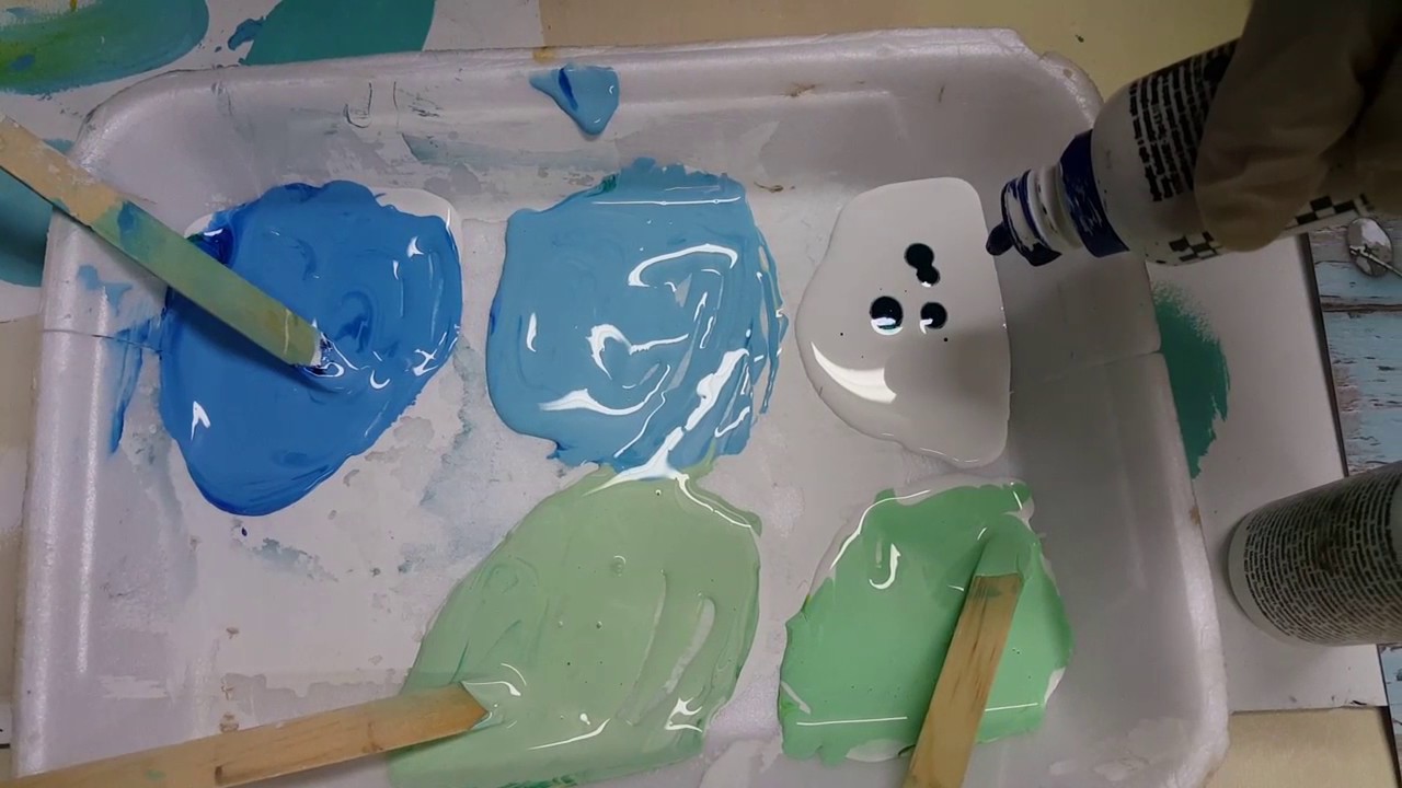 MISTURA DE CORES:Veja como eu faço as cores azul tiffany e verde vintage