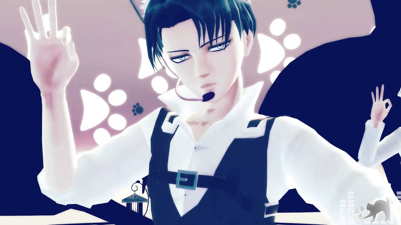 【進撃のMMD】猫兵長でGirls【Attack on Titan MMD】