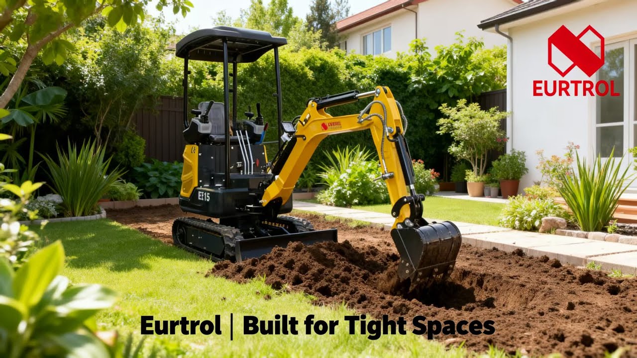 Backyard Savior! EE15 Mini Excavator &ndash; Fits Through Gates & Crushes Trenches