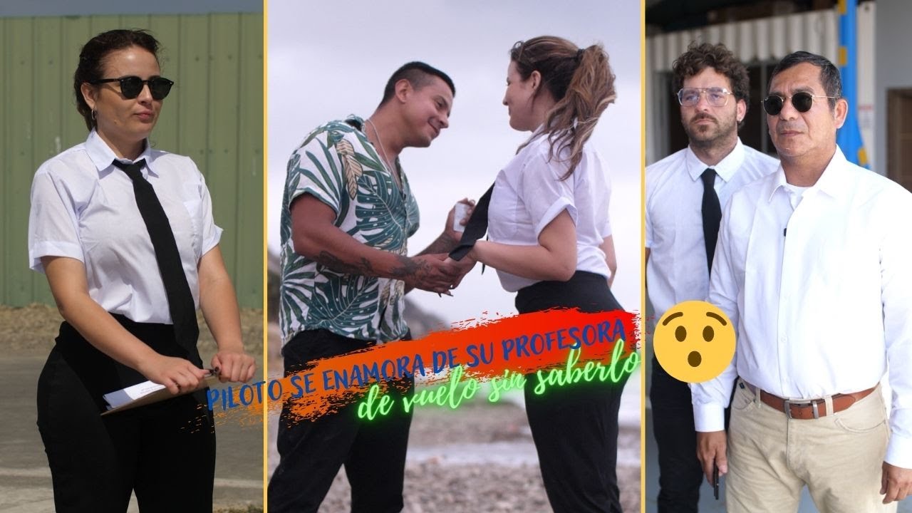 Piloto se enamora de su profesora de vuelo sin saberlo 😱😊