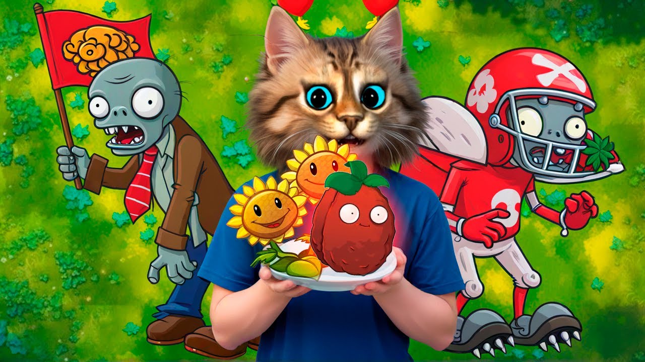 ЗОМБИ ПРОТИВ РАСТЕНИЙ ФЬЮЖН МОД 😻 Plants vs Zombies Fusion #1 ПвЗ PvZ Весёлый Кот