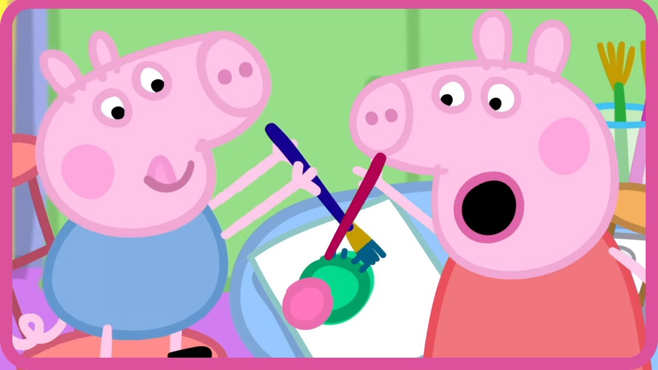 Drawing Challenge With Peppa Pig! Flower Or Dino?! 🌸🦖 | Super Toons Kids TV