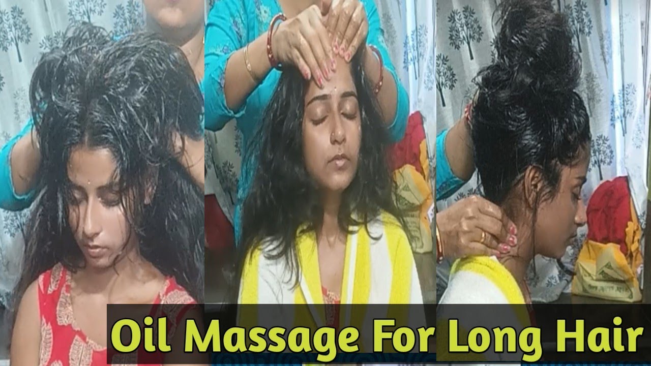 Super Head Massage for Long Hair  !! Hair Oil Massage For Step by Step With Stream !! চুলের পরিচর্যা
