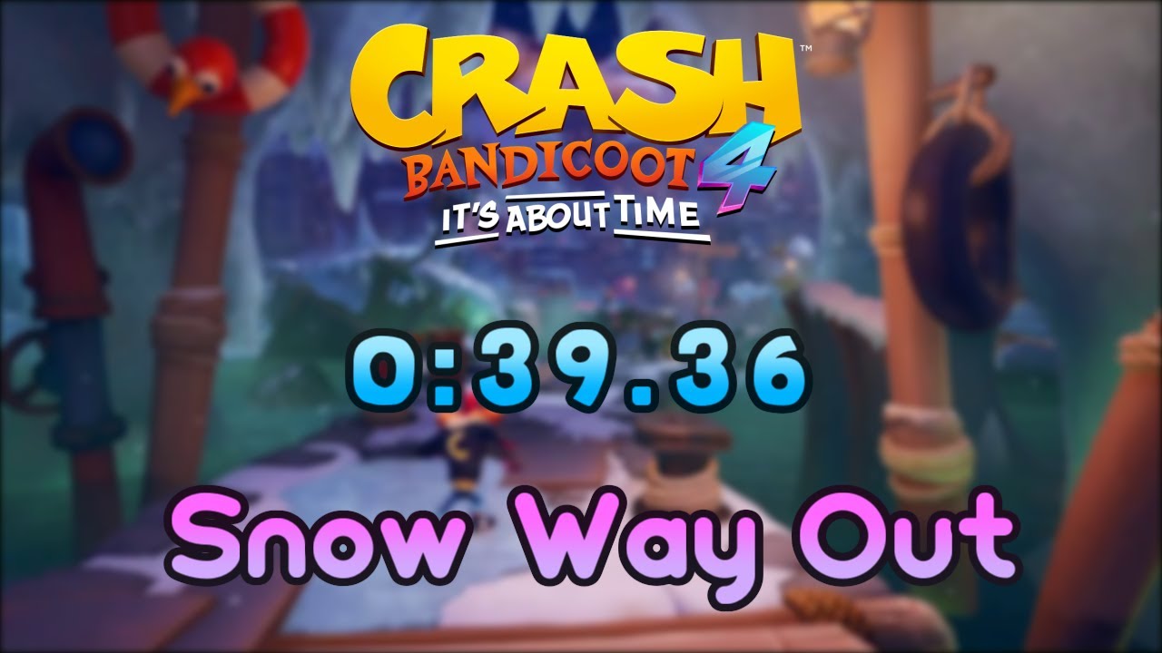 Crash Bandicoot 4 - Snow Way Out Time Trial (0:39.36)