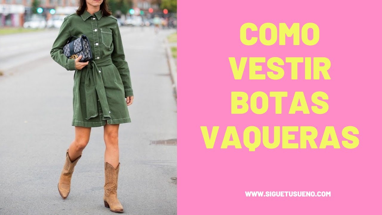 Cómo usar Botas vaqueras o cowboy en otoño o invierno 