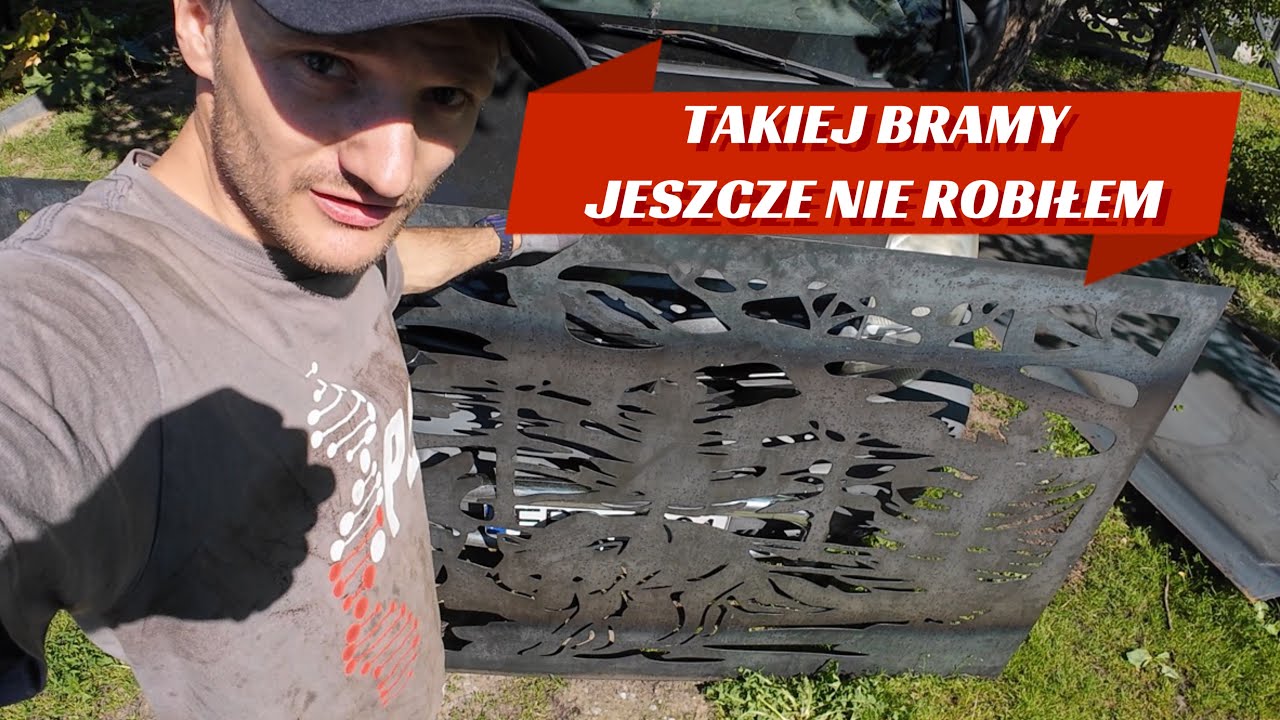 TAKIEJ BRAMY JESZCZE NIE ROBIŁEM , WYCINANIE OGRODZENIA CNC