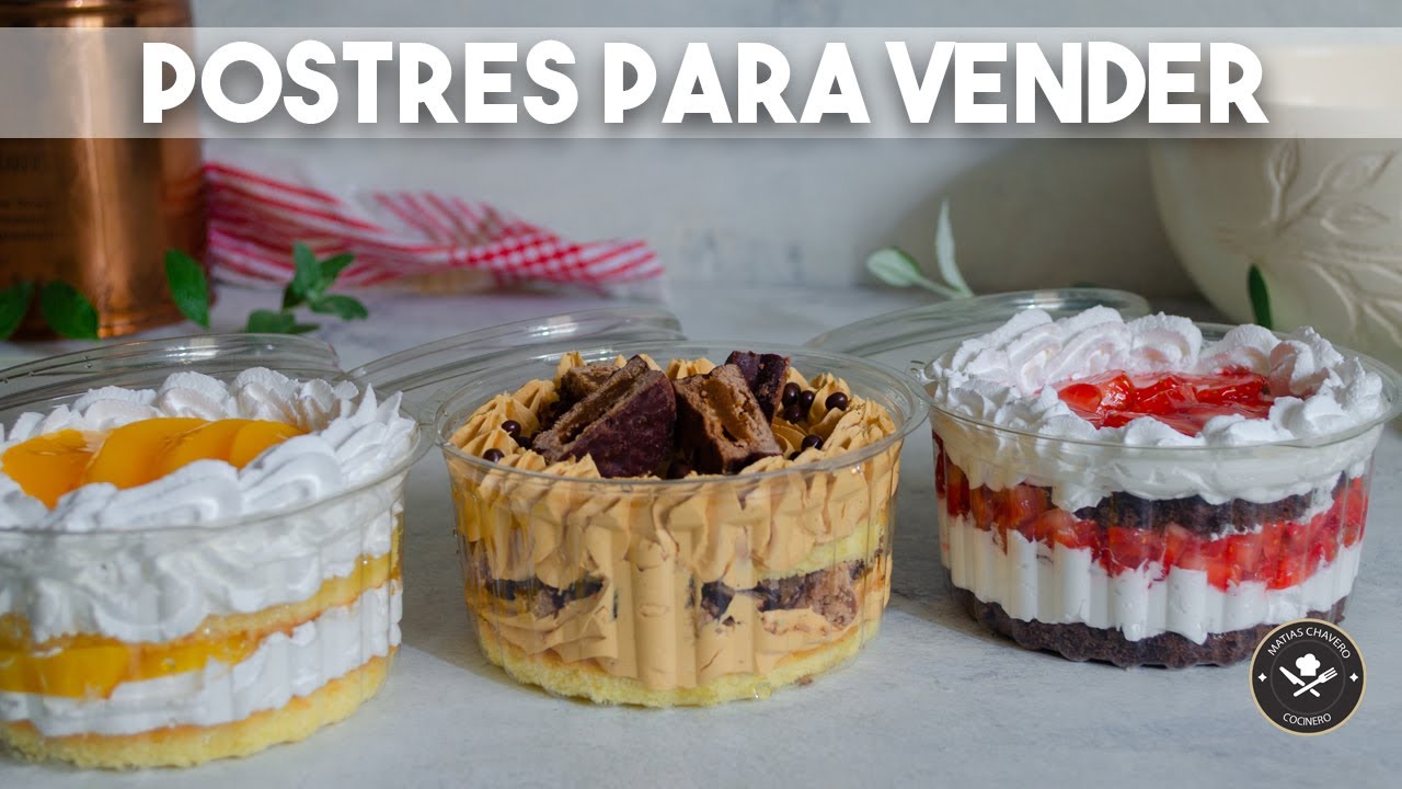 POSTRES PARA VENDER SUPER FACILES