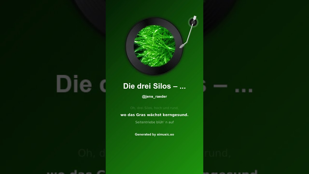 Die drei Silos – Evolution des Grases 1