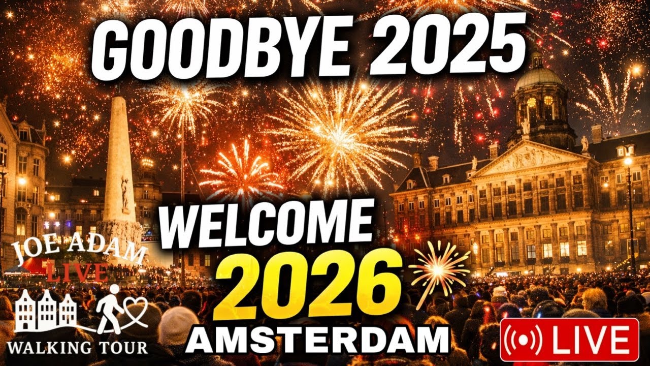 🔴 LIVE Amsterdam New Year&rsquo;s Eve 2026 🎆 Fireworks Walk