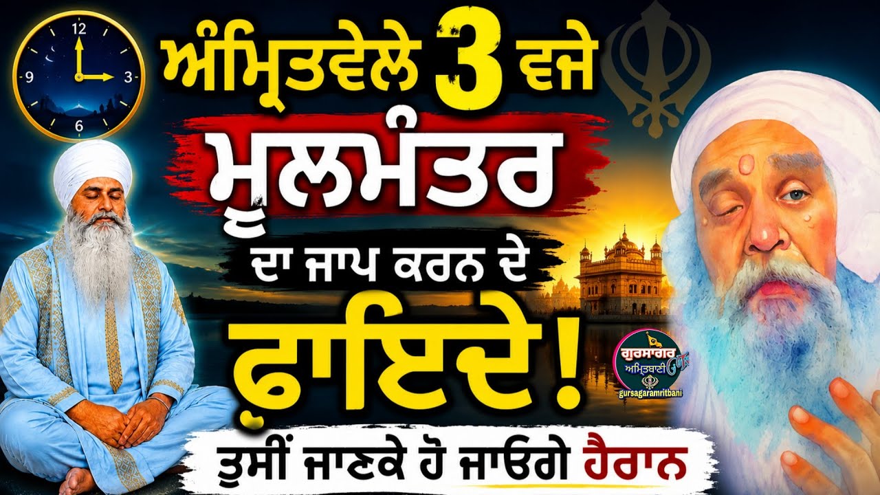 🌹99🌹ਅੰਮ੍ਰਿਤਵੇਲੇ 3ਵਜੇ ਮੂਲਮੰਤਰ ਜਾਪ ਕਰਨ ਦੇ ਫਾਇਦੇ ਜਾਣ ਕੇ ਤੁਸੀਂ ਹੋਜਾਵੋਗੇ ਹੈਰਾਨ ਜਾਣੋ ਕੀ ਨੇ ਬਖਸ਼ਿਸ਼ਾਂ 🙏