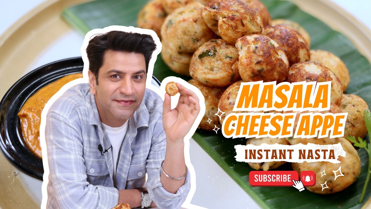 Masala Appe Instant Nasta | Cheese Appe | Kunal Kapur Recipes
