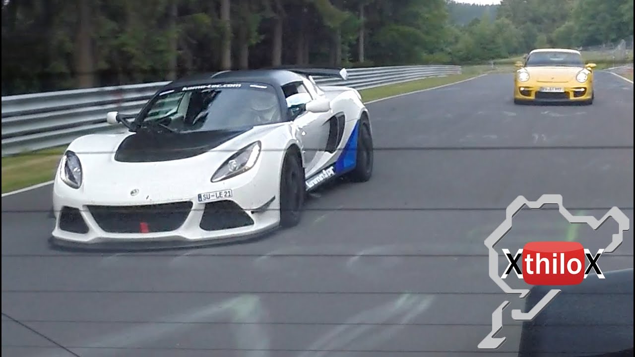Megane RS + Komo-Tec Lotus Exige S V6 having fun on track - Nürburgring Nordschleife