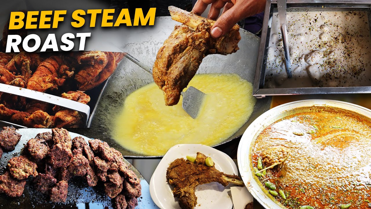 Beef Steam Roast in Gujranwala 2022 | Suleman Sweets | Hafiz G camel Kebab | Ras Malai | Doodh Soda