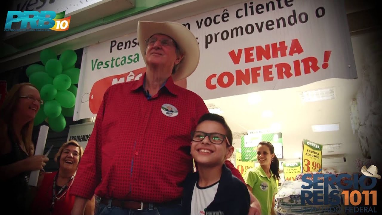 Sergio Reis visita Praia Grande ( Candidato a Deputado Federal )