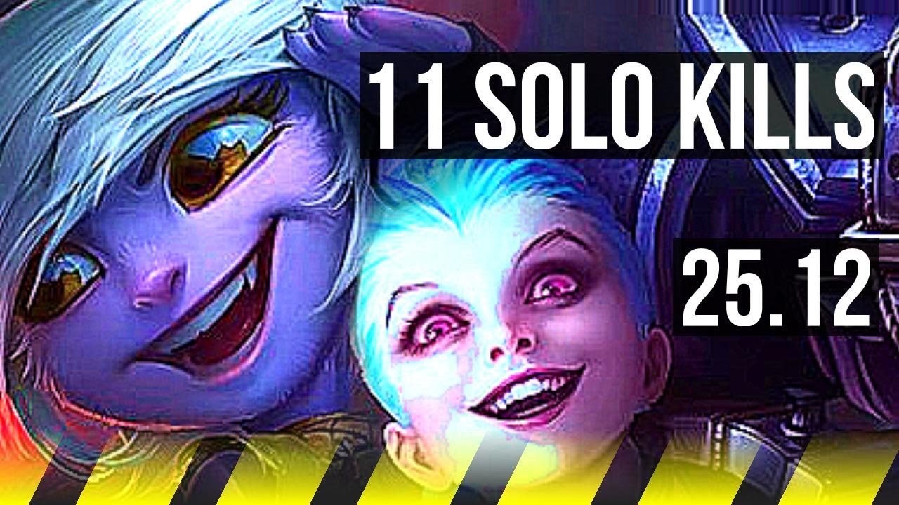 TRISTANA & Pyke vs JINX & Elise (ADC) | 11 solo kills, 64k DMG, Comeback | EUW Diamond | 25.12