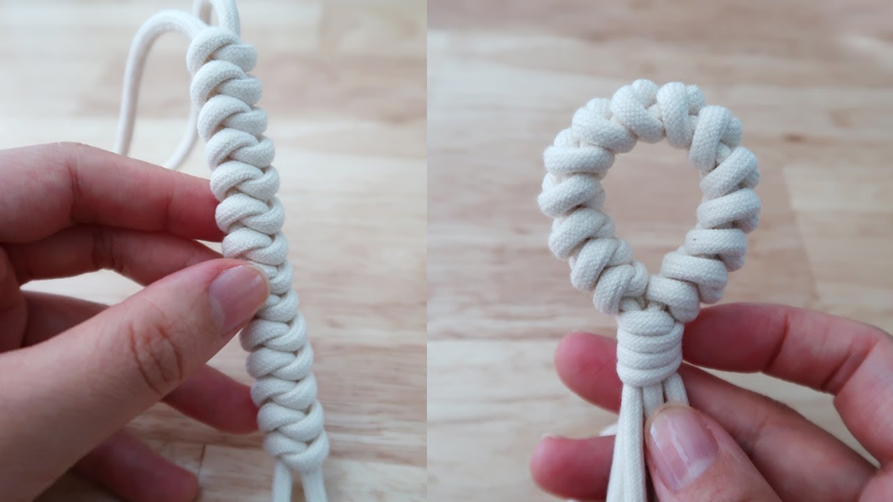 Macrame Knot & Pattern | How to tie the snake knot | Paracord | 마크라메 스네이크 매듭 | 파라코드
