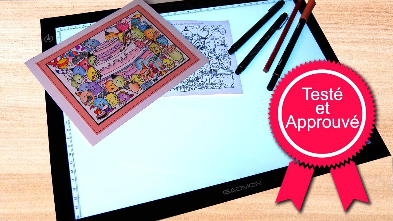 GAOMON Tablette Lumineuse GB4 - revue et tests -