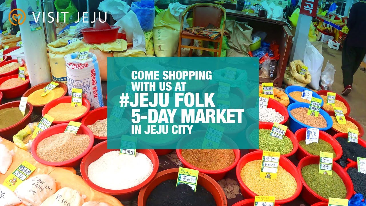 [4K Travel] Come Shopping With Us at Jeju City Traditional 5-Day Market in Jeju City