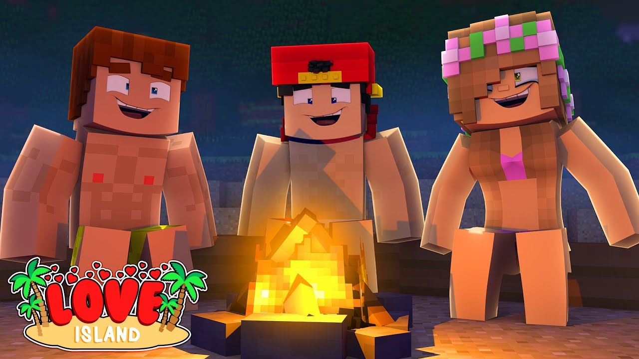 PLAYING TRUTH OR DARE & SPIN THE BOTTLE CAMPING ! Minecraft Love Island | LittleKelly