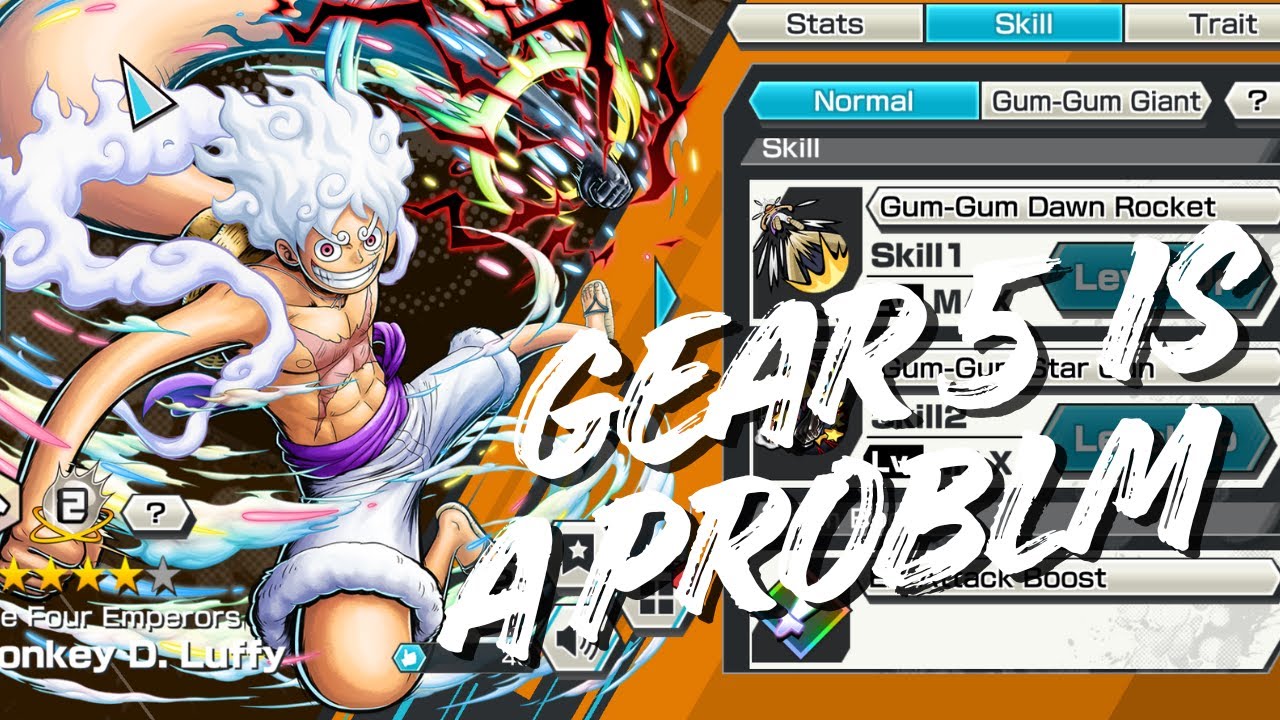 Gear 5 luffy is a problem in one piece bounty rush