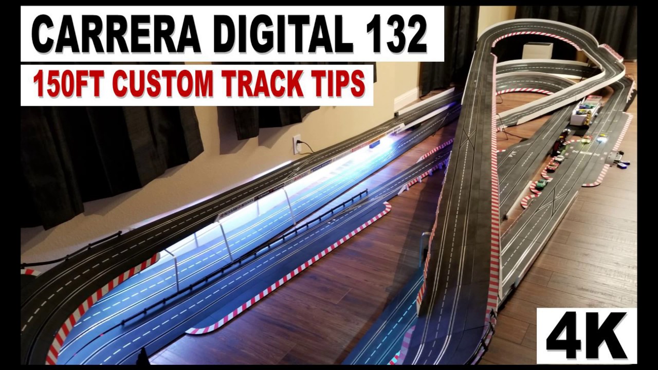 Carrera Digital 132 Track in 4K UHD Video - 150FT Custom Slot Car Track Tips