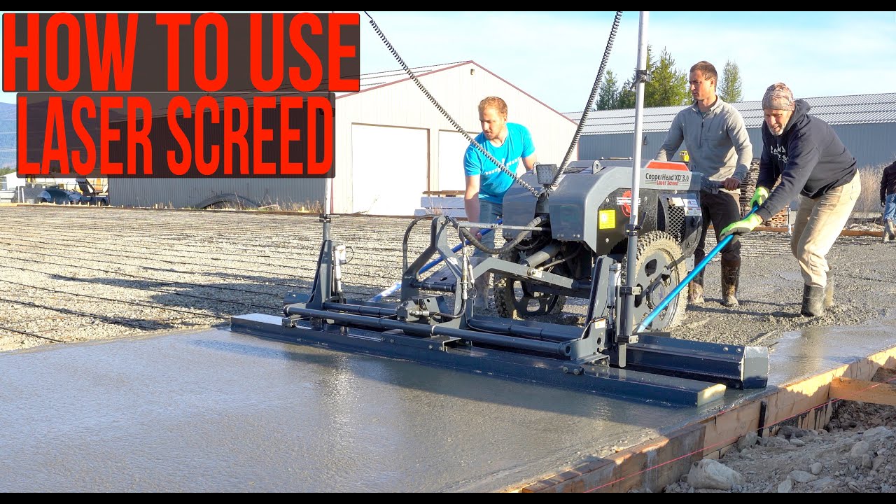 How to use Laser screed| Somero laser screed Is awesome! Client shows vehicle restoration projects