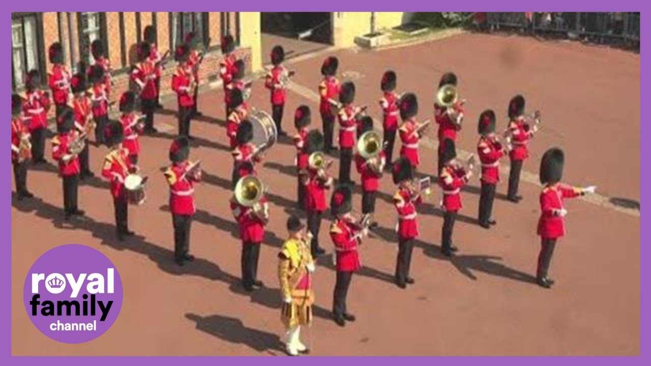 Windsor Guards Play Happy Birthday for Queen's 96th