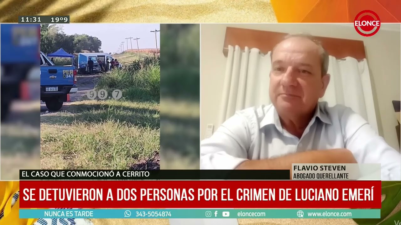 Detuvieron a dos personas por el crimen de Luciano Emerí - Dr. Flavio Steven 12/02/26