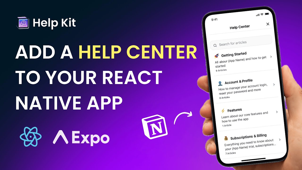 How to Add a Help Center to Your React Native App in 10 Minutes (No Coding Required)