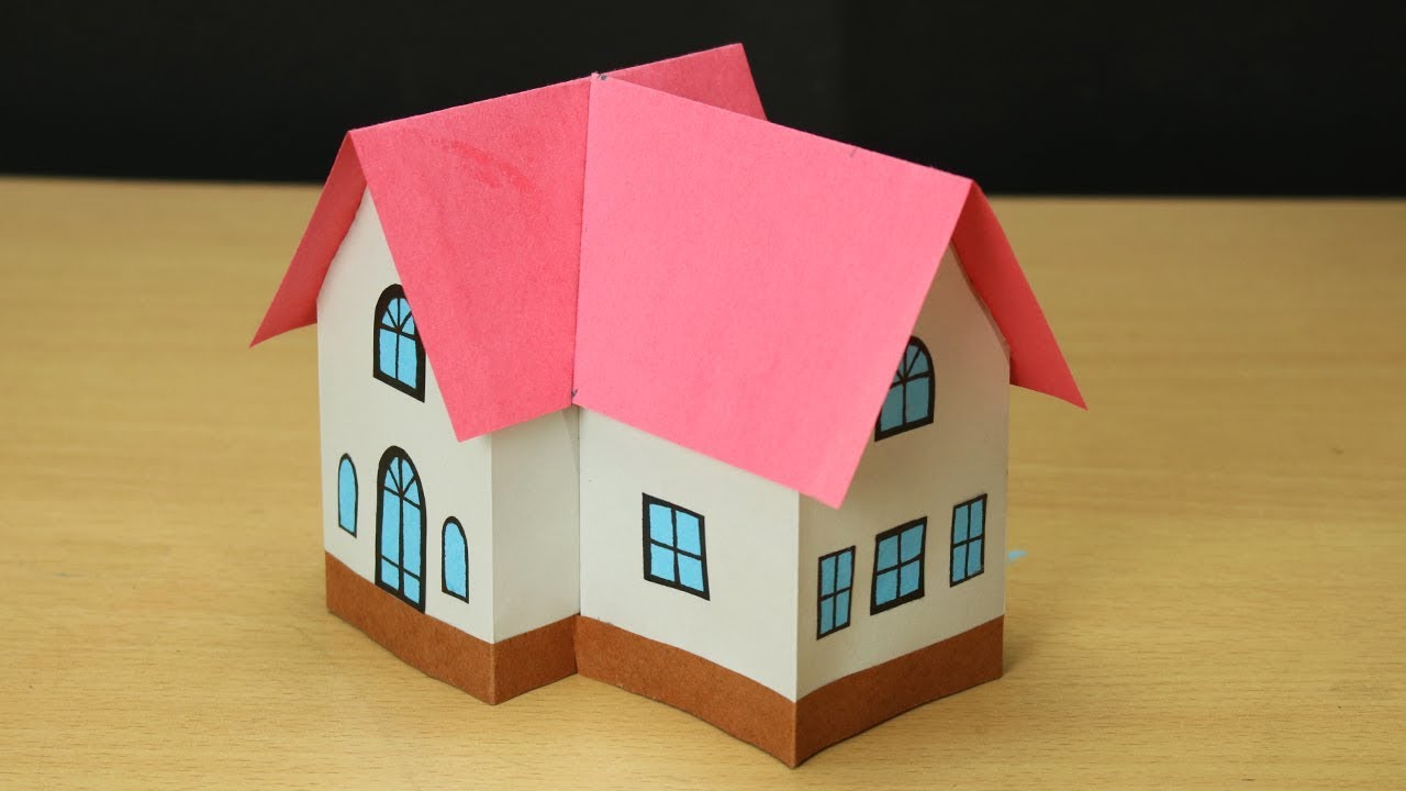Beautiful Paper House- Attractive House from paper- Easy Craft