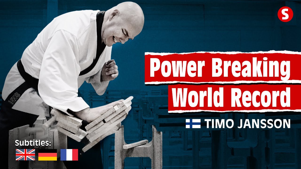 Timo Jansson INSANE POWER BREAKING – New World Record! 💪  [SUBS: ENG/GER/FRA]